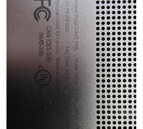 Imagen 10 de 10 de Notebook Lenovo Yoga C940 I7 12gb Ram 512gb Ssd + Cargador