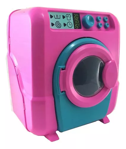 Juguete pequeño de plástico rosa para lavadora