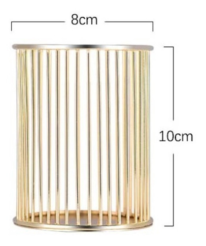 Imagen 2 de 6 de Portalapices De Metal Para Oficina Escritorio Porta Lapices