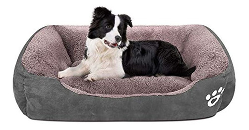 Cloudzone Cama Para Perros A Maquina Rectangulo Lavable Al