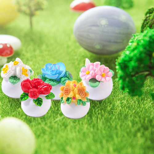 5x Mini Regalos De Cumpleaños De Flores En Macetas Para