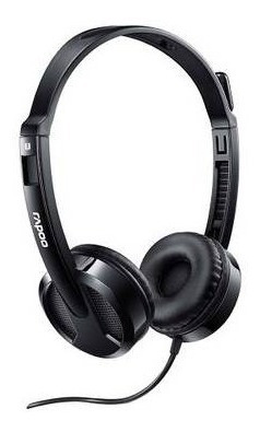 Imagem 4 de 4 de Headset Rapoo 3.5mm Preto Garantia 5anos H100 - Ra019 Gamer