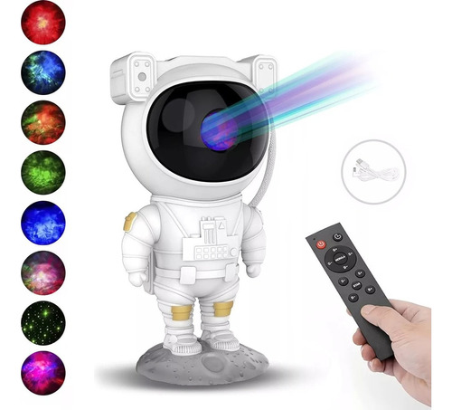 Lámpara Proyectora De Luces Led Rgb De Galaxia, Astronauta