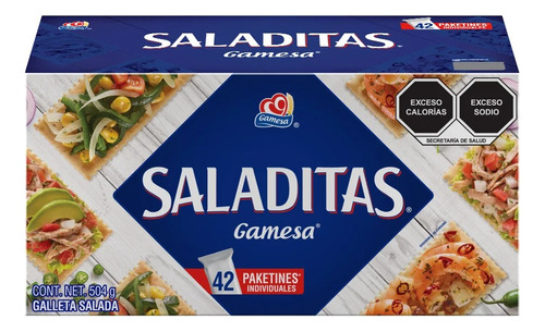 3 Pzs Gamesa Galletas Saladitas 504gr