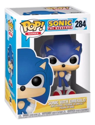 Funko Pop Games Sonic The Hedgehog: Sonic With Emerald / 284