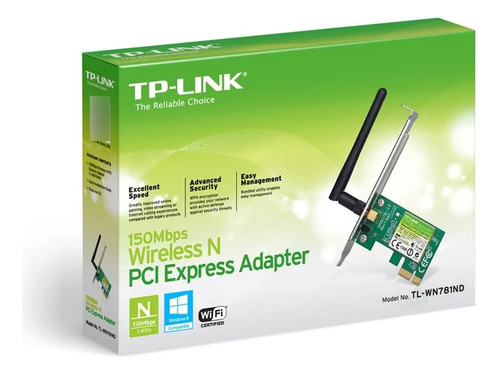 Adaptador Pci Express Wireless N150mbps Tl-wn781nd Tp-link