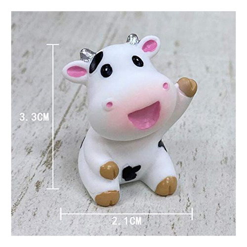 8 Minifiguras De Vaca Con Forma De Vaca En Miniatura Fairy G