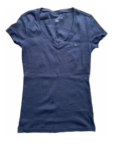 Remera Mujer Nueva Tommy Hilfiger Azul Talle Xs