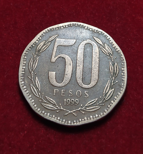 Moneda 50 Pesos Chile 1999 (Usado)
