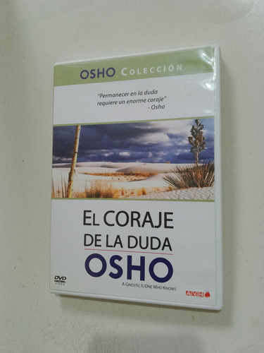 Dvd Original Osho #6 El Coraje De La Duda / Gnostic Knows