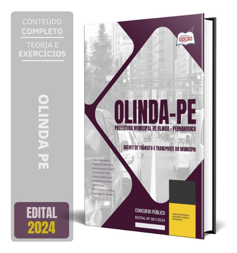 Apostila Prefeitura Olinda Pe 2024 Agente Trânsito E