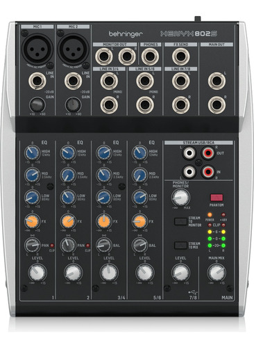 Consola 8 Canales Behringer Xenix 802s