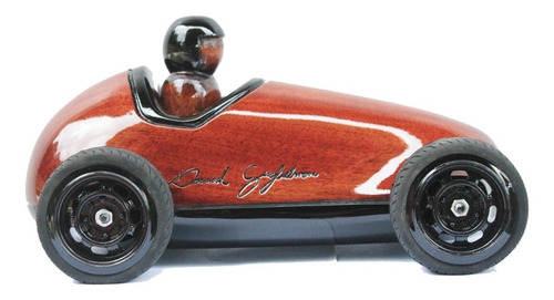 Carrinho De Madeira Maciça, Miniatura Formula 1, Decoração