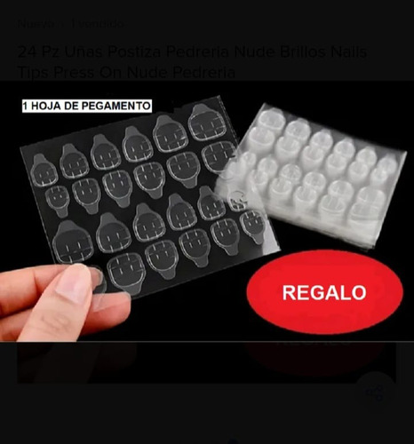 24 Piezas De Uñas Press-on Distintos Colores Uñas Postizas Modelo 3