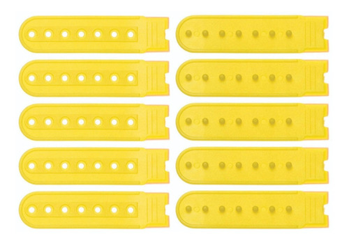  Regulador Fecho  Fivela  Plástico P/ Bonés Amarelo 50 Pares