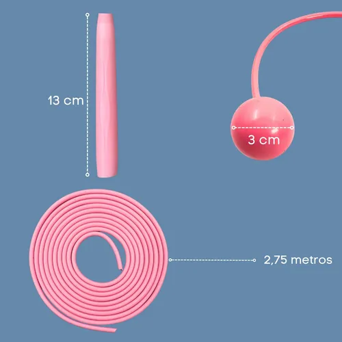 Lazo Cuerda Para Saltar 2 En 1 Laso Segmentada De Bolas