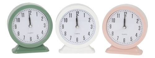 Reloj Despertador Analógico Escritorio/dormitorio- 3 Colores Color Rosado