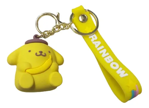Llavero De Goma Sanrio Purin Banana