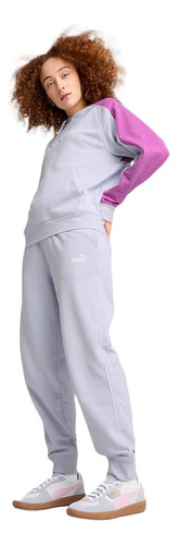 Sudadera Ropa Casual Capucha Puma 4447 Lila Para Mujer