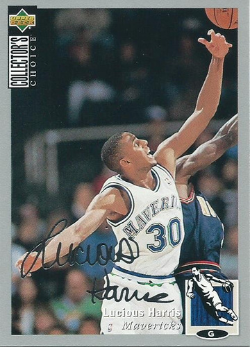 Barajita Lucious Harris Plata Upper Deck 1994 #16 Mavericks