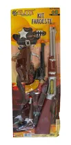 Comprar Kit Armas Espingarda Pistola Distintivo Brinquedo Faroeste 