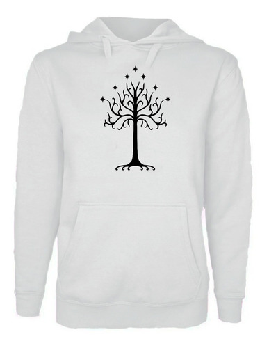 Polerón Estampado Árbol Blanco Gondor