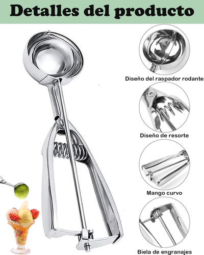3 Piezas De Cucharas For Helado, Cucharas For Helado,