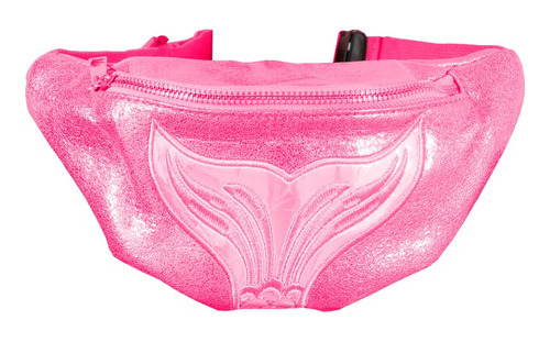 Cangurera Bolsa De Cintura Mujer Diseño Sirena Riñonera Dama Color Fucsia