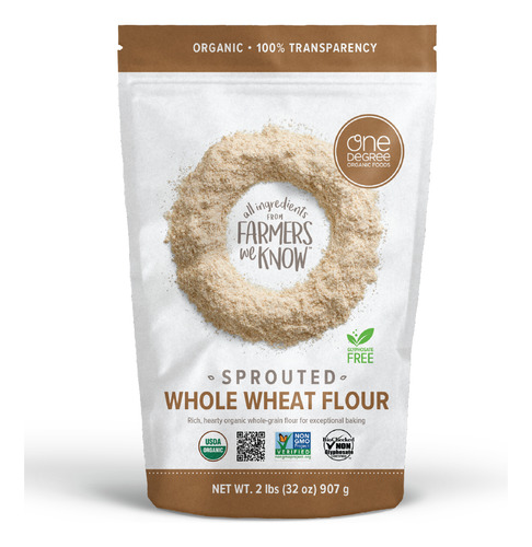 One Degree Organic Sprouted Whole Wheat Flour 907g
