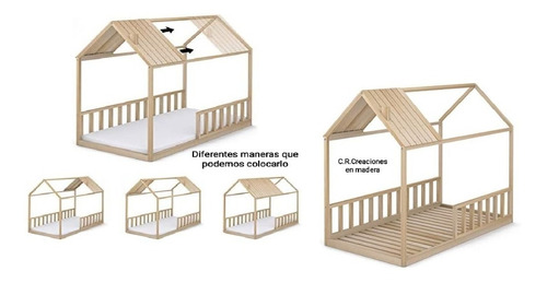 Cama  De Madera Cuna De Bebe