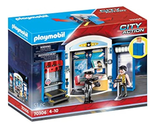 Playmobil Caja De Juego Para Estación De Policía