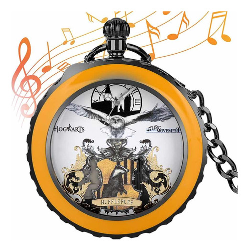 1 Reloj De Bolsillo Harry Potter Con Caja Musical Vintage