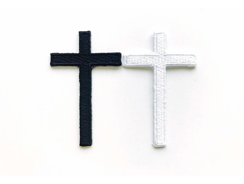 Th Juego De 2 Pequeños. Mini Black White Cross Logo Bi...