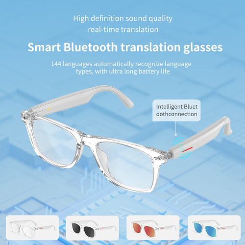 Cj Gafas Bluetooth Con Traducción Inteligente Con Ia E13