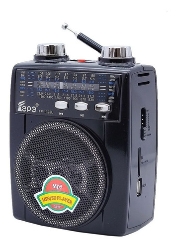 Imagen 7 de 8 de Radio Portatil Recargable Fm Am Usb Sd Mp3 Linterna Antena