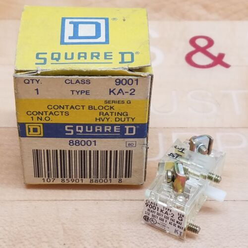 Square D 9001 Ka-2  Series G Contact Block, 1n/o, Heavy  Qgg