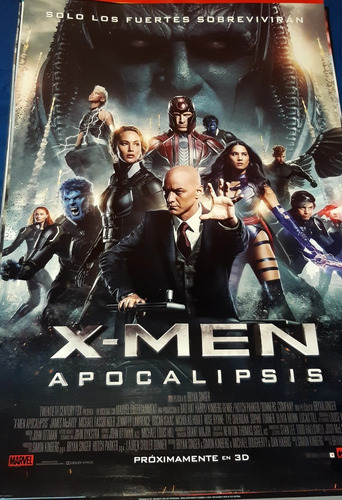 Poster Original De Cine/ X-men Apocalipsis/ Marvel/ 2016