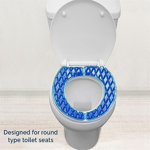 Funda De Asiento De Inodoro De Gel Lavable, Almohadilla Elev