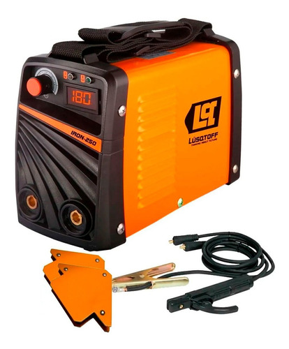  Soldadora Inverter Lusqtoff Iron 250 + Escuadra Anti Stick 