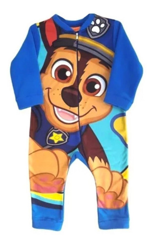 Pijama Niño Enterito Polar Paw Patrol Oficial Original Chase