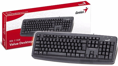 Teclado Genius Kb-110x Con Usb, Negro (español)