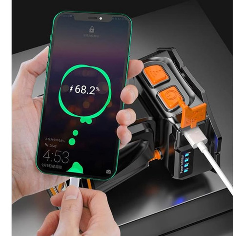 Lámpara Led De Minería De Larga Duración Recargable Para Ext
