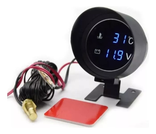 Reloj Medidor De Temperatura Y Voltaje Digital 