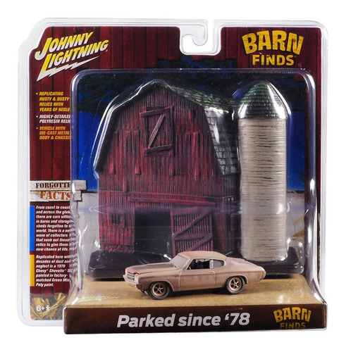 Imagem 1 de 1 de Johnny Lightning Barn Find Cars Diorama 1/64