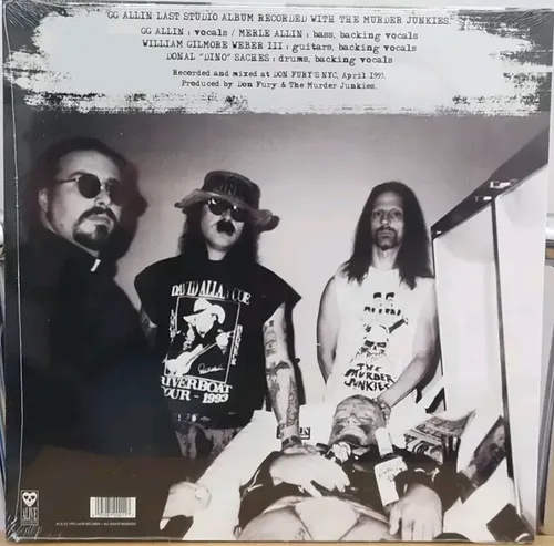 Lp-gg Allin & The Murder Junkiesbrutality And Bloodshed For