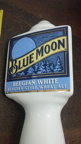 Manija Chopera Cerveza Blue Moon Belgian White, Tap Handle