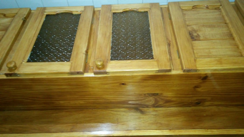 Imagen 8 de 10 de Bajo Mesada De Madera Pileta Bacha Cocina Guias Metalicas !