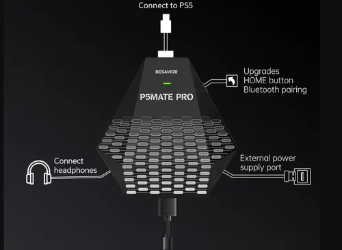 P5MATE ホワイト P5 Mate Pro Besavior P5 Mate Adpatador Compatível Ps5