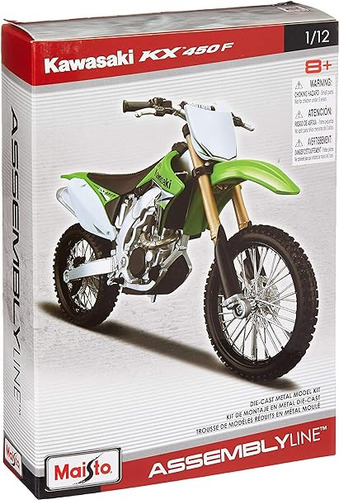 (kit Al) Motocicleta 1/12 kawasaki Kx 450 f De Maisto