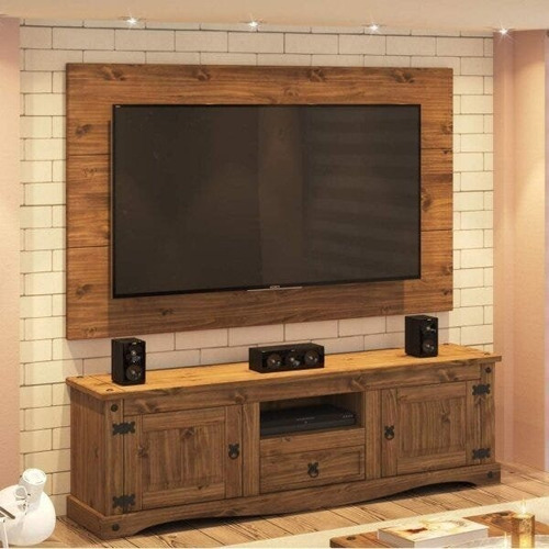 Rack Com Painel Para Tv Até 55 Polegadas Rústic Line Dh